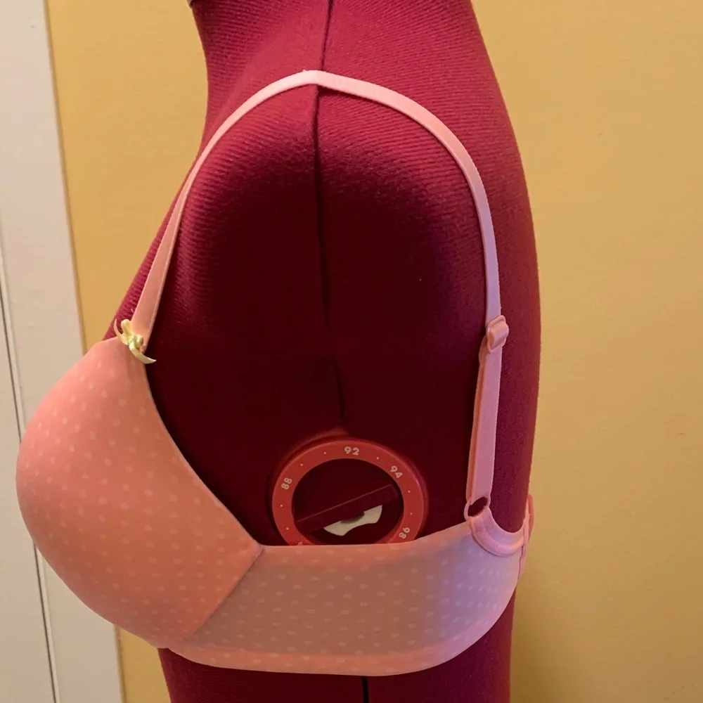 Victorias Secret Plunge Pink Polka Dot Women's Bra Hbbb - Picture 5 of 9